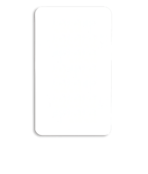 Full Color 30 Mil Jumbo Business Card Magnet in White