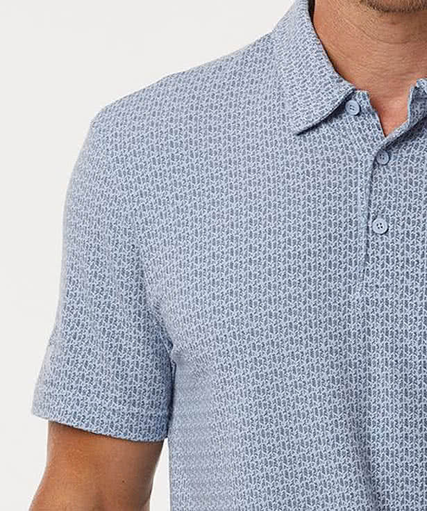 Adidas Micro Print Recycled Blend  Polo