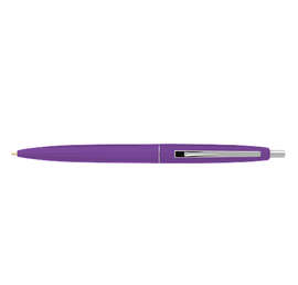 Clic Silver Trim Ballpoint Pen (black ink) - Color: Purple
