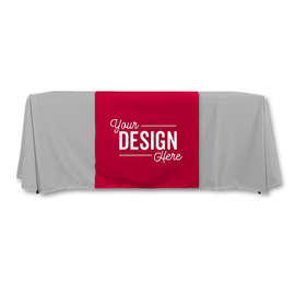 Full Color 7.5' Table Runner - Color: Cardinal