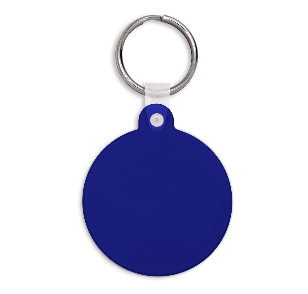 Circle PVC Keychain-default