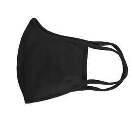 Customized Badger Cotton Face Mask - Color: Black