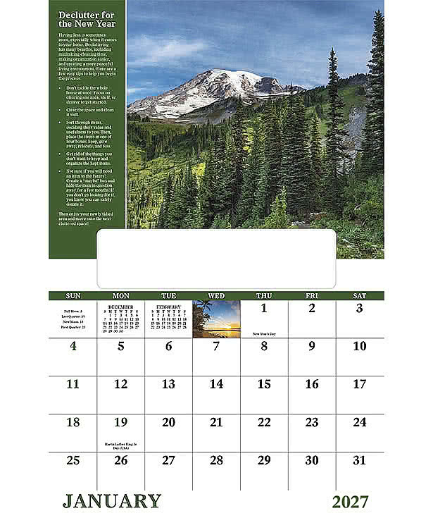 Healthy Living Wall Calendar