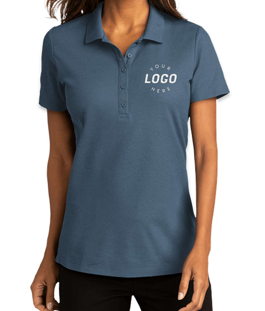 Port Authority Women's SuperPro React Polo - Embroidered in Regatta Blue