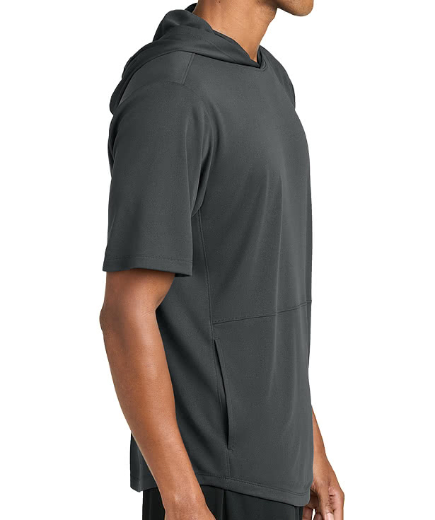 Sport-Tek Club Short Sleeve Recycled Hooded Performance Shirt