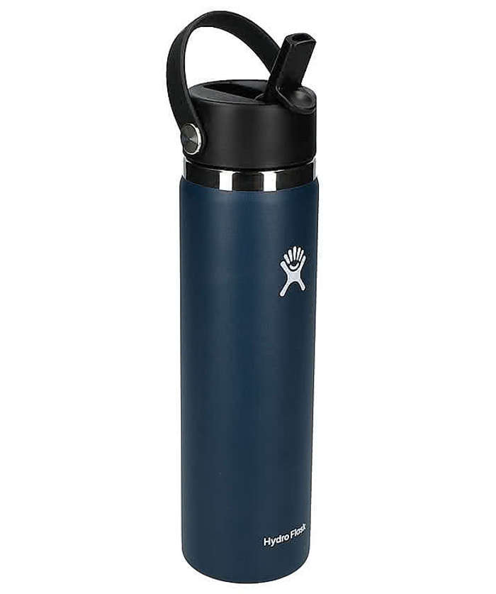 Hydro Flask Wide Mouth with Flex Straw Cap 24 oz. - Laser Engraved