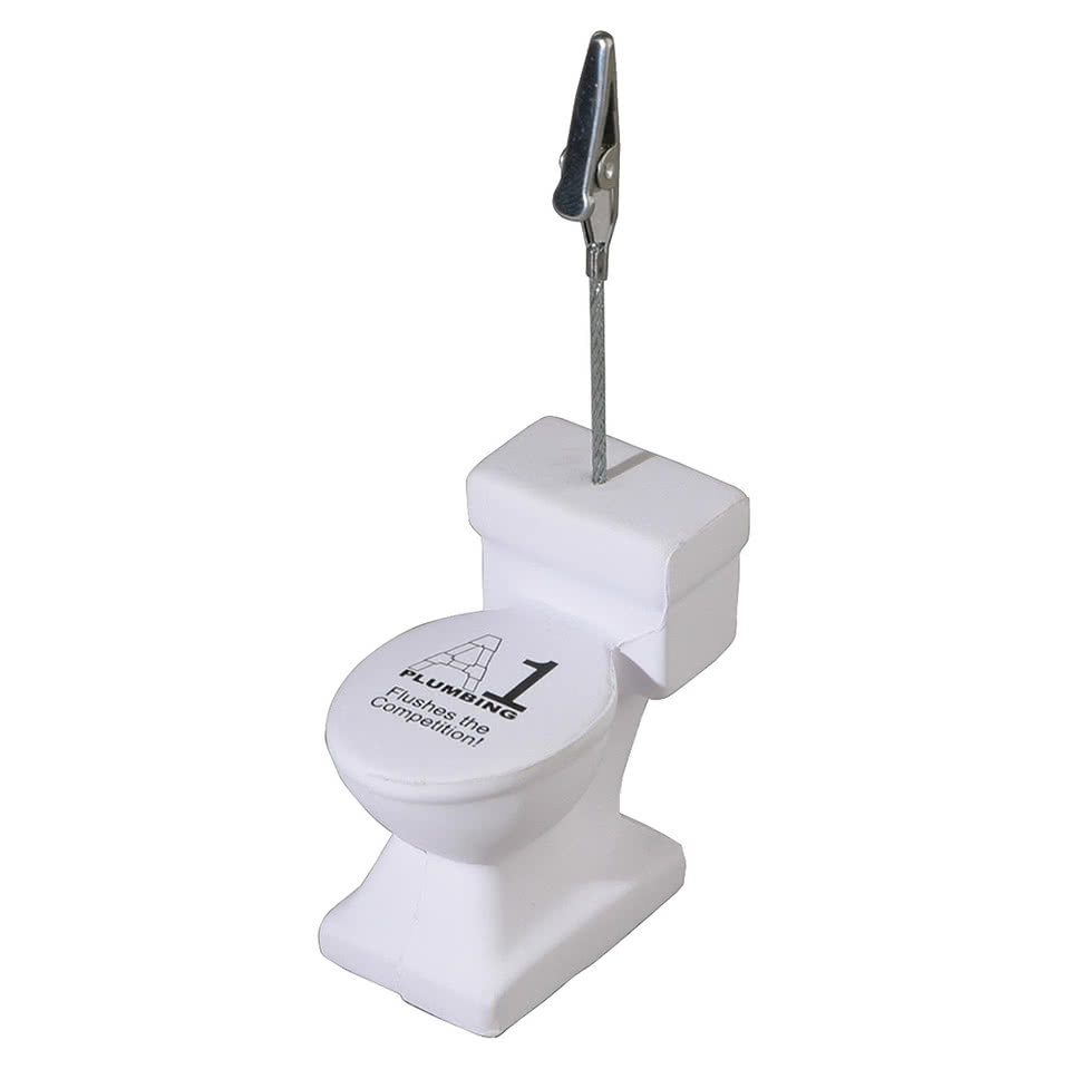Toilet Shaped Stress Reliever Memo Holder