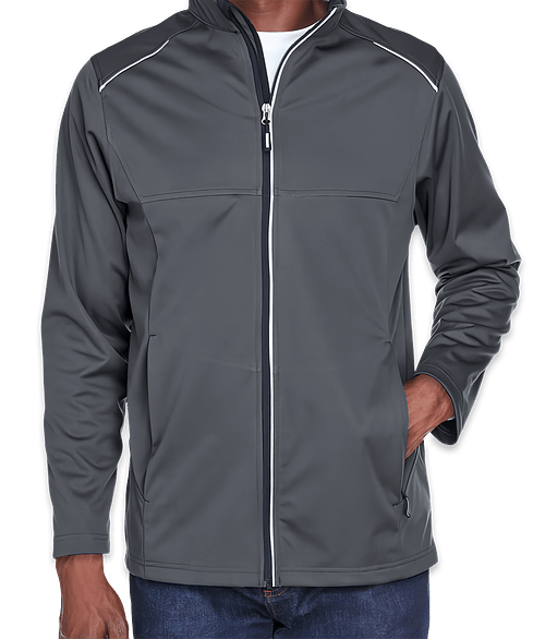Core 365 Tall Techno Lite Three-Layer Tech Shell Jacket - Embroidered in Carbon