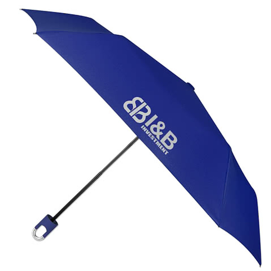 38" Arc Clipper Compact Telescopic Umbrella in Black