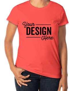 Anvil Women's Jersey T-shirt - Color: Coral