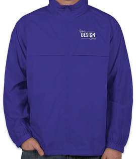 Ultra Club Full Zip Hooded Packable Jacket - Color: Royal
