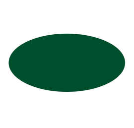 Full Color 1 in. x 2 in. Oval Roll Labels (500 per roll) - Color: Forest Green