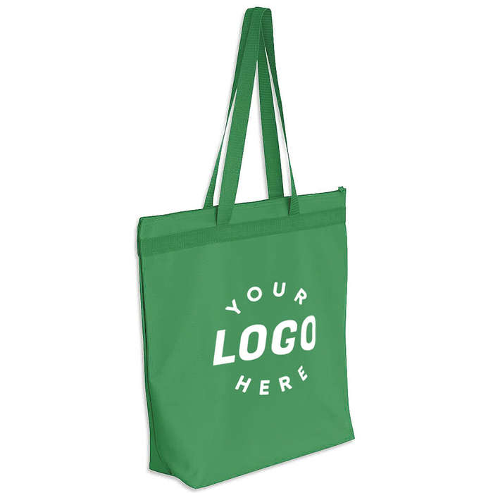 Large Recycled Poly Zippered Tote Bag