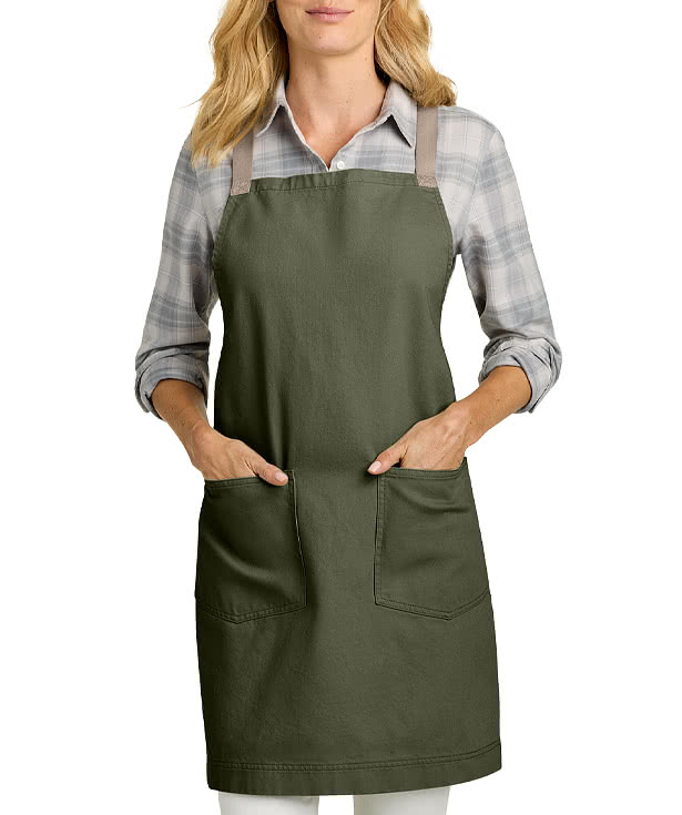 Port Authority Signature Crossback Full Length Two-Pocket Apron - Printed