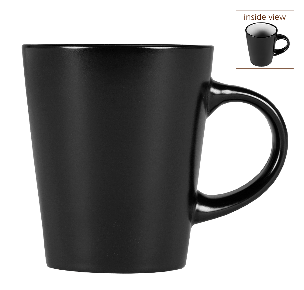 Laser Engraved 12 oz. Ceramic Two-Tone Noir Mug-default