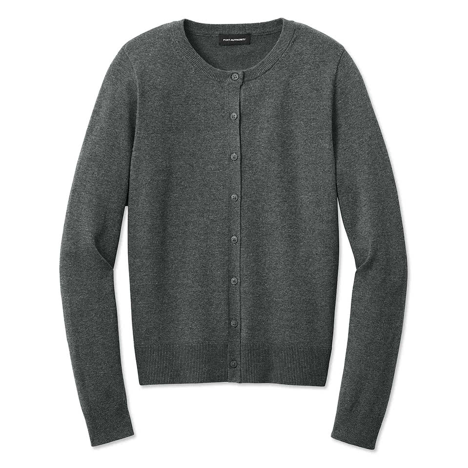 Port Authority Women’s Easy Care Crewneck Button-Front Cardigan