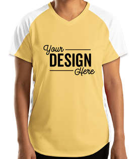 Augusta Women's Cutter Jersey - Color: Vegas Gold / White