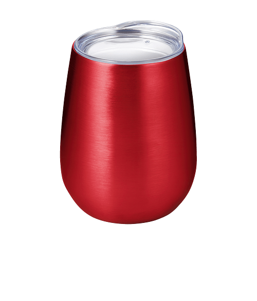 10 oz. Insulated Stemless Tumbler with Lid in RED