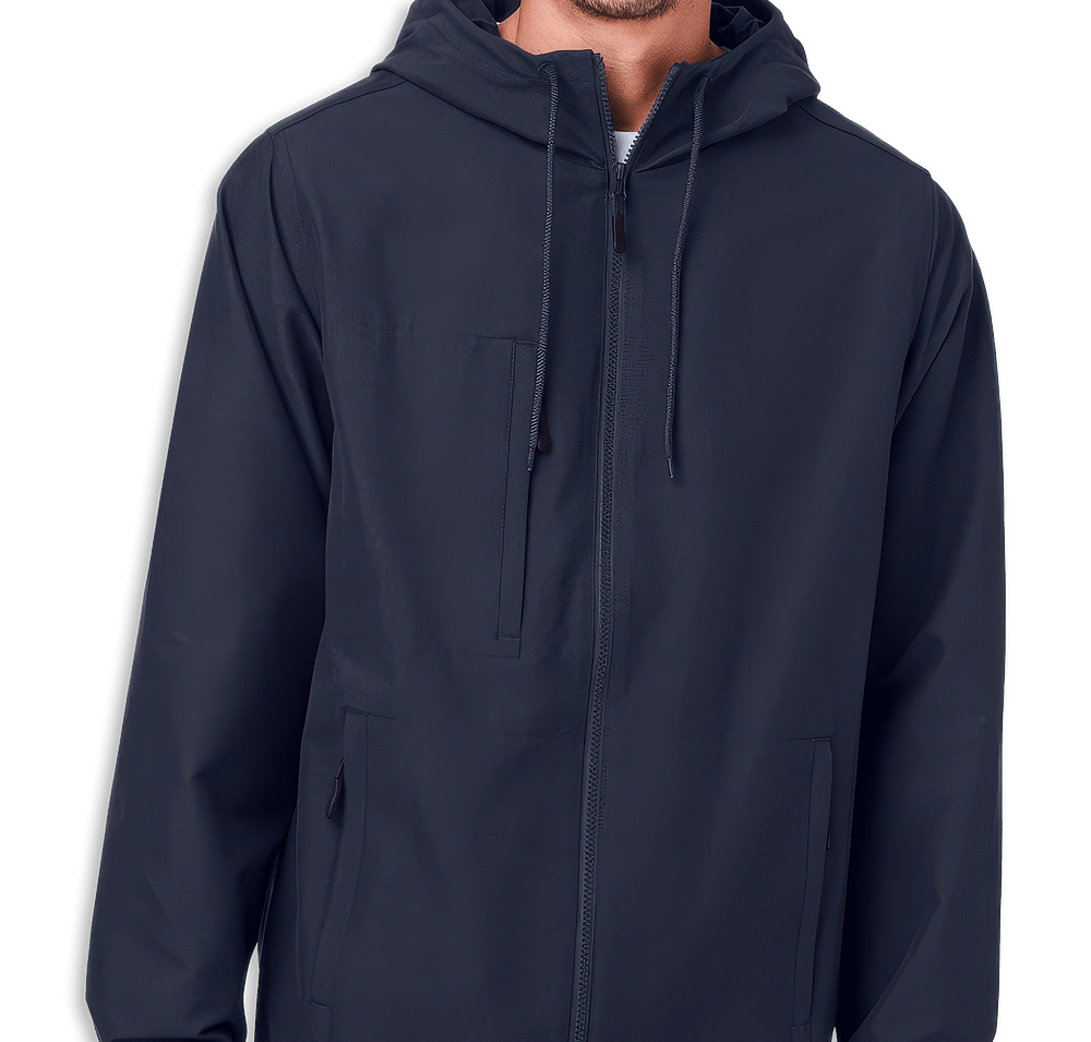 Harriton Flex Twill Hooded Jacket - Embroidered-default