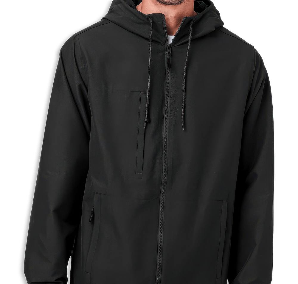 Harriton Flex Twill Hooded Jacket - Printed-default