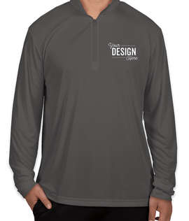 Sport-Tek Competitor Quarter Zip Performance Shirt - Color: Iron Grey