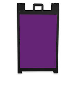 Full Color Signicade Deluxe A-Frame Kit - Color: Team Purple / Black