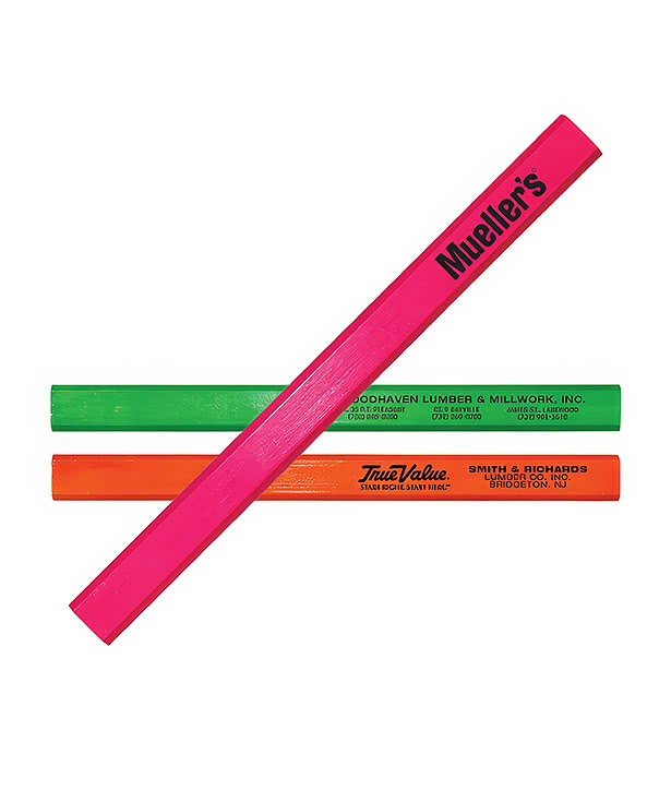 Fluorescent Finish #2 Carpenter Pencil