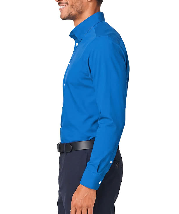 Devon & Jones CrownLux Spencer Poplin Performance Dress Shirt - Printed