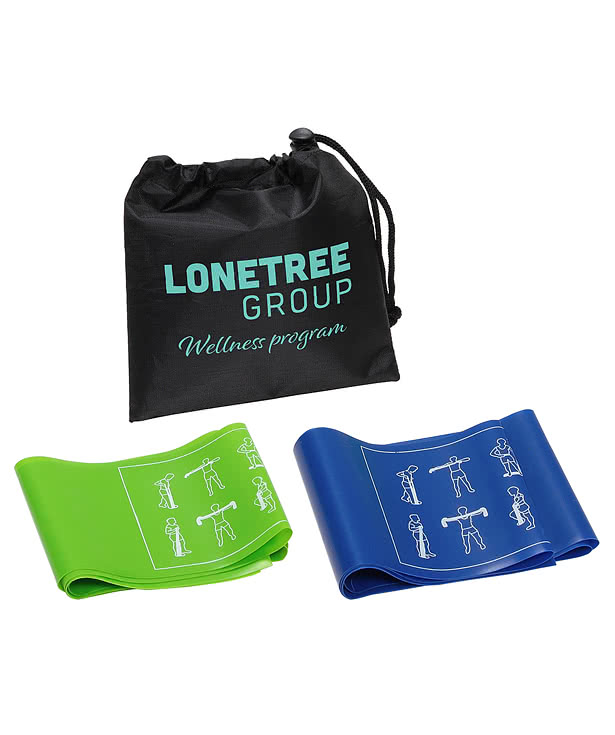 Power Stretch 2-Piece Resistance Band Set