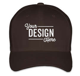Yupoong Twill Flexfit Hat - Color: Brown