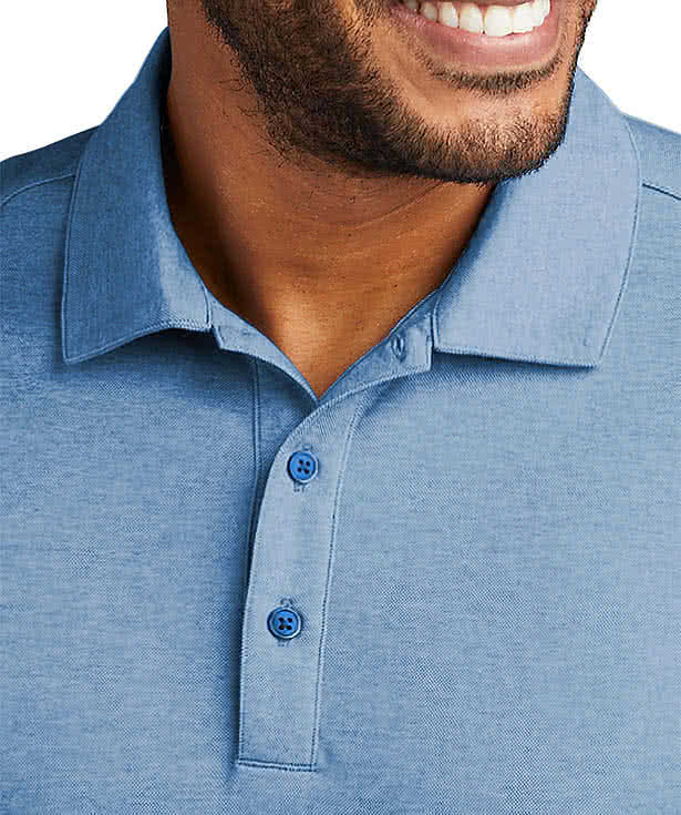 Port Authority Fine Performance Pique Blend Polo - Embroidered