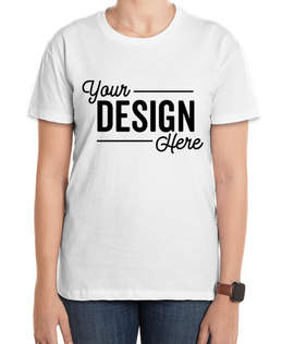 Next Level Women's Jersey Crewneck T-shirt - Color: White