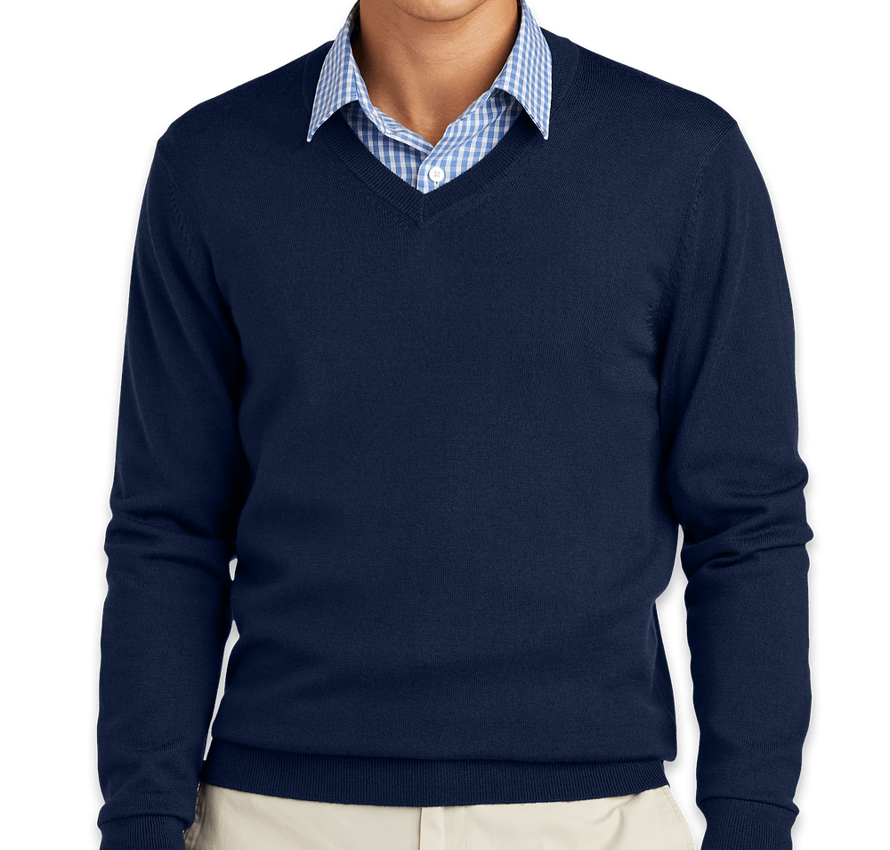 Brooks Brothers Merino V-Neck Sweater-default