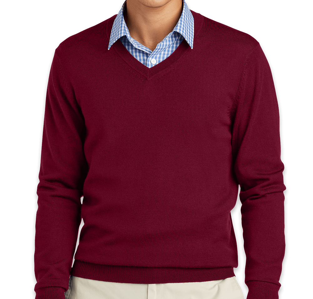 Brooks Brothers Merino V-Neck Sweater-default
