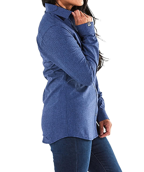 Storm Creek Women's Naturalist Recycled Long Sleeve Dress Shirt - Embroidered