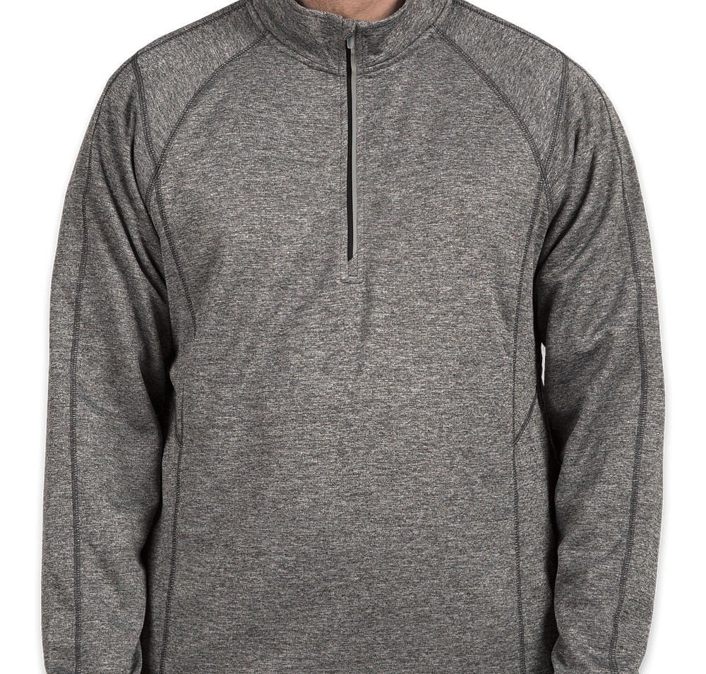 OGIO Endurance Reflective Heather Performance Quarter Zip Pullover-default