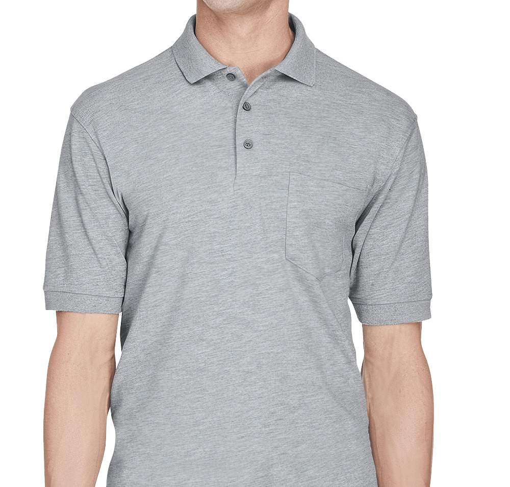 Harriton Easy Blend Pique Pocket Polo-default