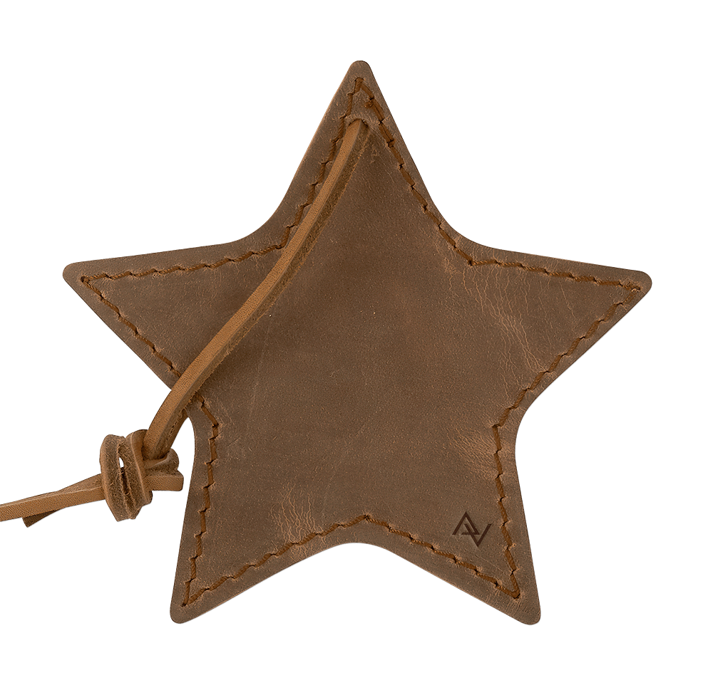 Stella Leather Star Ornament-default