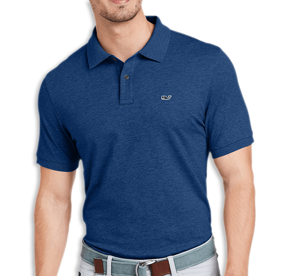 Vineyard Vines Edgartown Logo Pique Polo - Printed-default