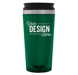 16 oz. Steel City Insulated Travel Mug - Color: Green
