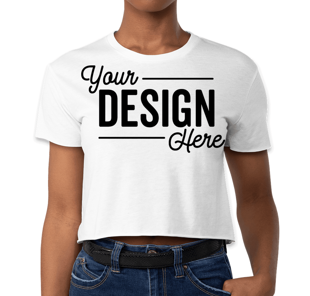 【in a row】Loview Semi Crop T-shirt Custom Next Level Women's Crop T-shirt - Design Women's