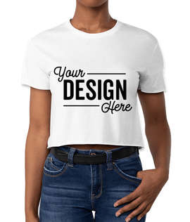 Next Level Women's Crop T-shirt - Color: White