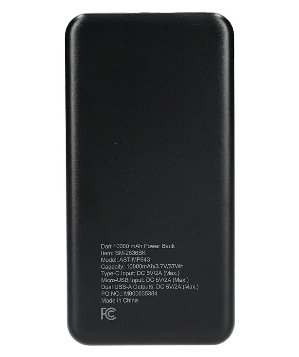 Full Color Dart 10,000 mAh Portable Power Bank