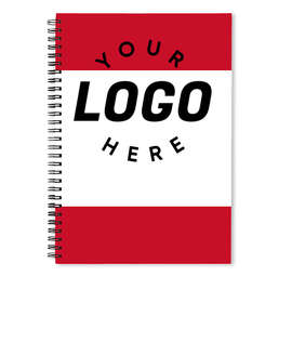 Border JournalBooks ® Spiral Notebook - Color: Red