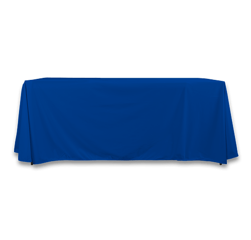 Full Color 6' Eco-Wise 4-Sided Throw Tablecloth in Royal Blue
