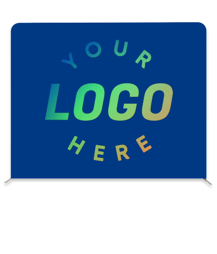 Full Color 115.5" x 91.25" Eurofit Straight Wall Display Kit in Royal Blue