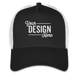 New Era 9FORTY Snapback Trucker Hat - Color: Black / White