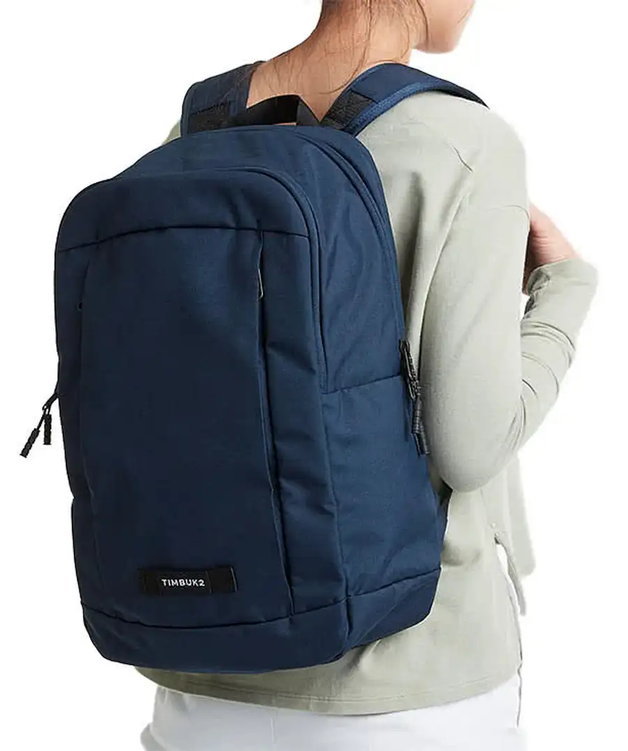 timbuk2 parkside macbook backpack Custom Laptop Backpacks Eco Black and a light jacket Secure zip pocket for cables Timbuk2 Parkside Laptop Backpack