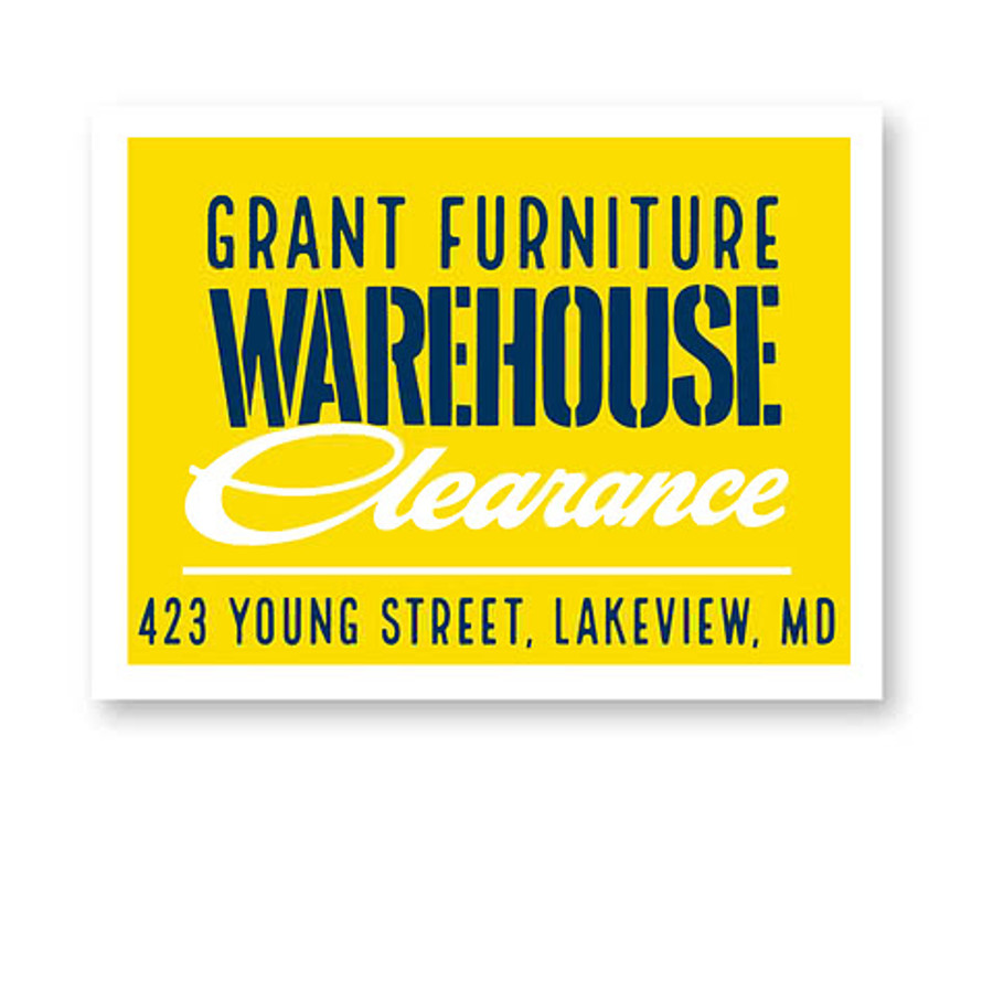 Full Color 24" x 18" Sign in Athletic Gold 