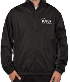 Port Authority Core Colorblock Full Zip Jacket - Color: Black / Battleship Grey